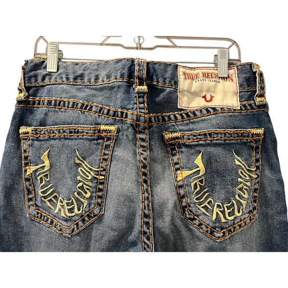 True Religion Bobby Relaxed Baggy Embroidered Denim Jeans Size 30 Men's Casual - Picture 1 of 8